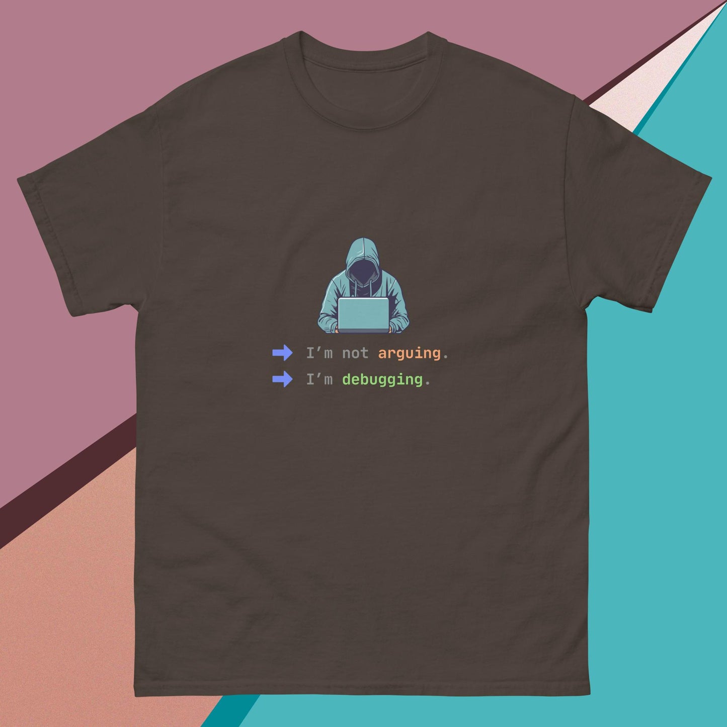 Programmer T-shirt | I'm Not Arguing I'm debugging | 100% cotton unisex classic tee | Coding T-shirt | Debugging T-shirt | IT T-shirt